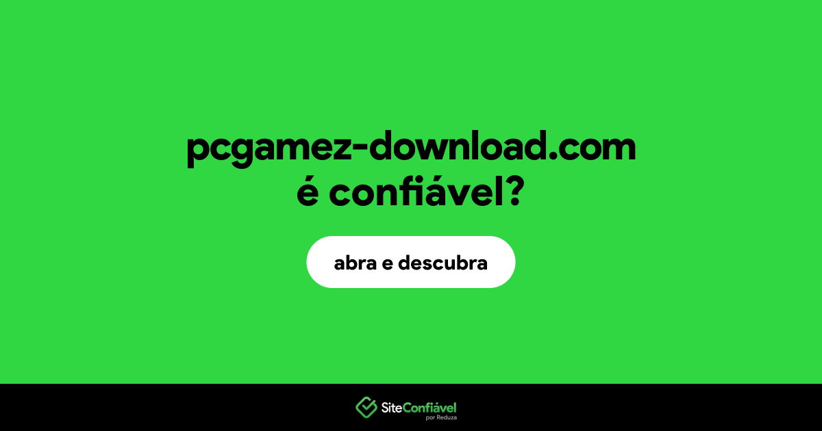 O site pcgamez-download.com é confiável?
