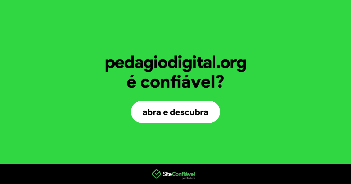 O site pedagiodigital.org é confiável?