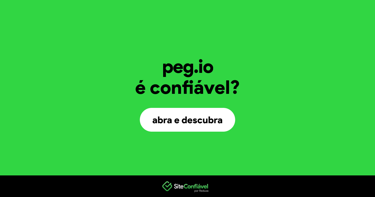 O site peg.io é confiável?