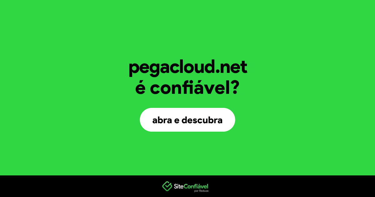 O site pegacloud.net é confiável?