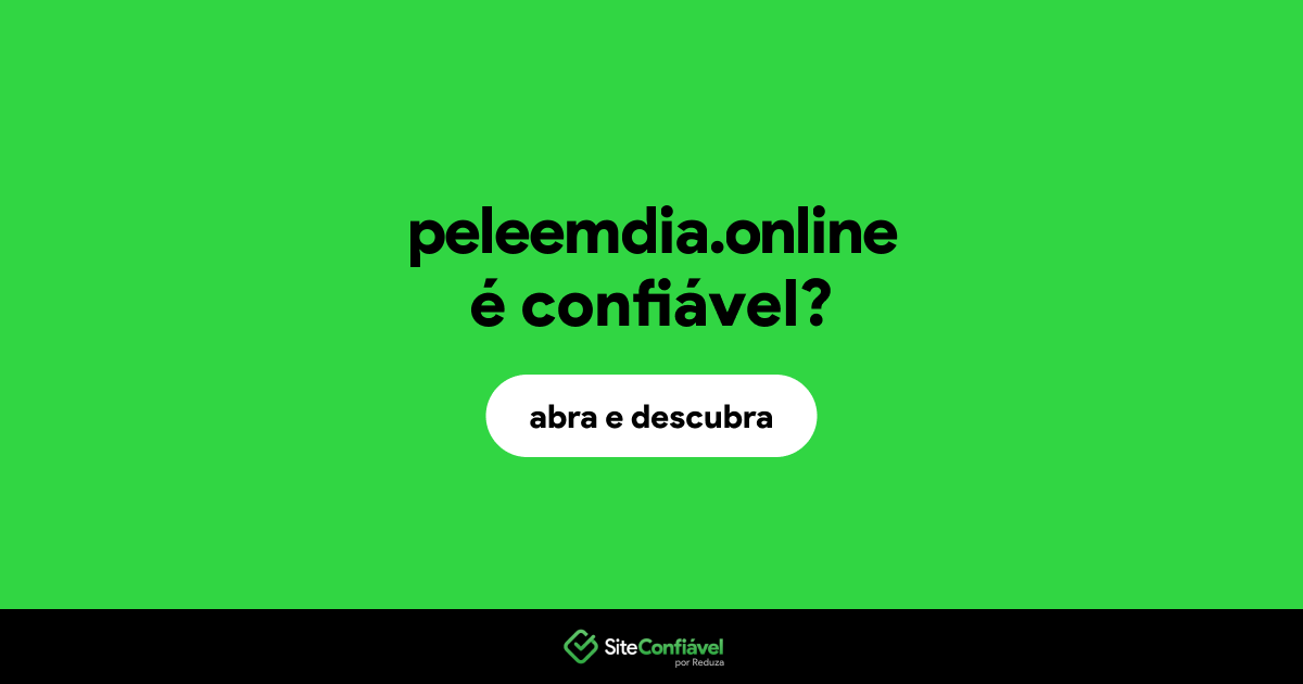 O site peleemdia.online é confiável?