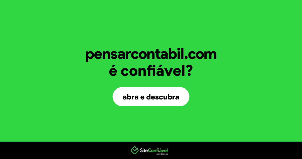 O site pensarcontabil.com é confiável?