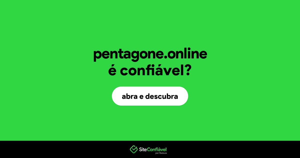 O site pentagone.online é confiável?
