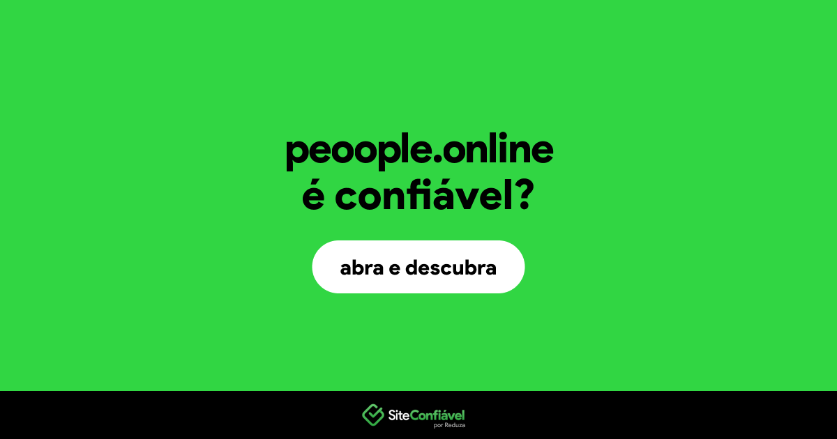 O site peoople.online é confiável?