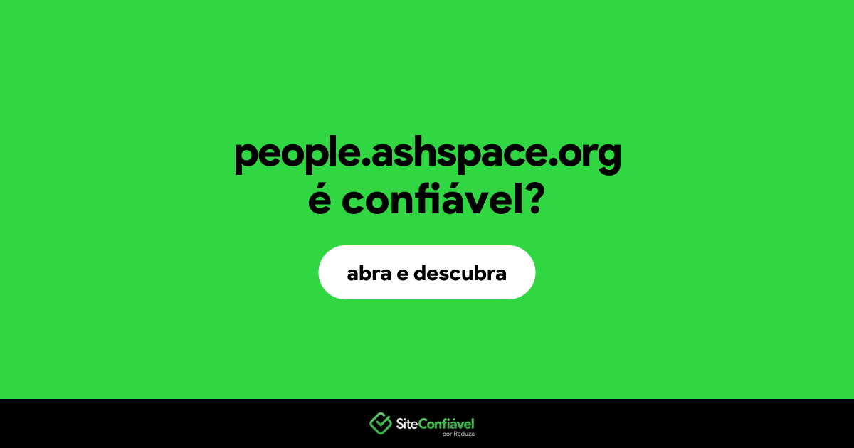 O site people.ashspace.org é confiável?