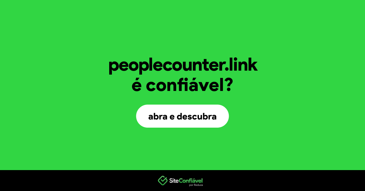 O site peoplecounter.link é confiável?