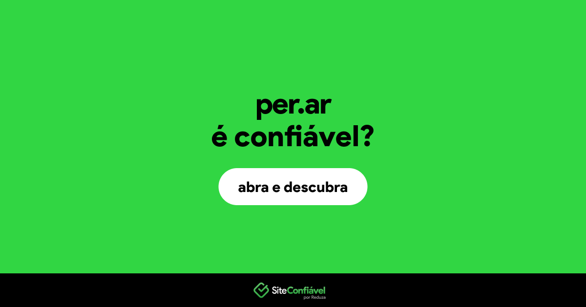 O site per.ar é confiável?