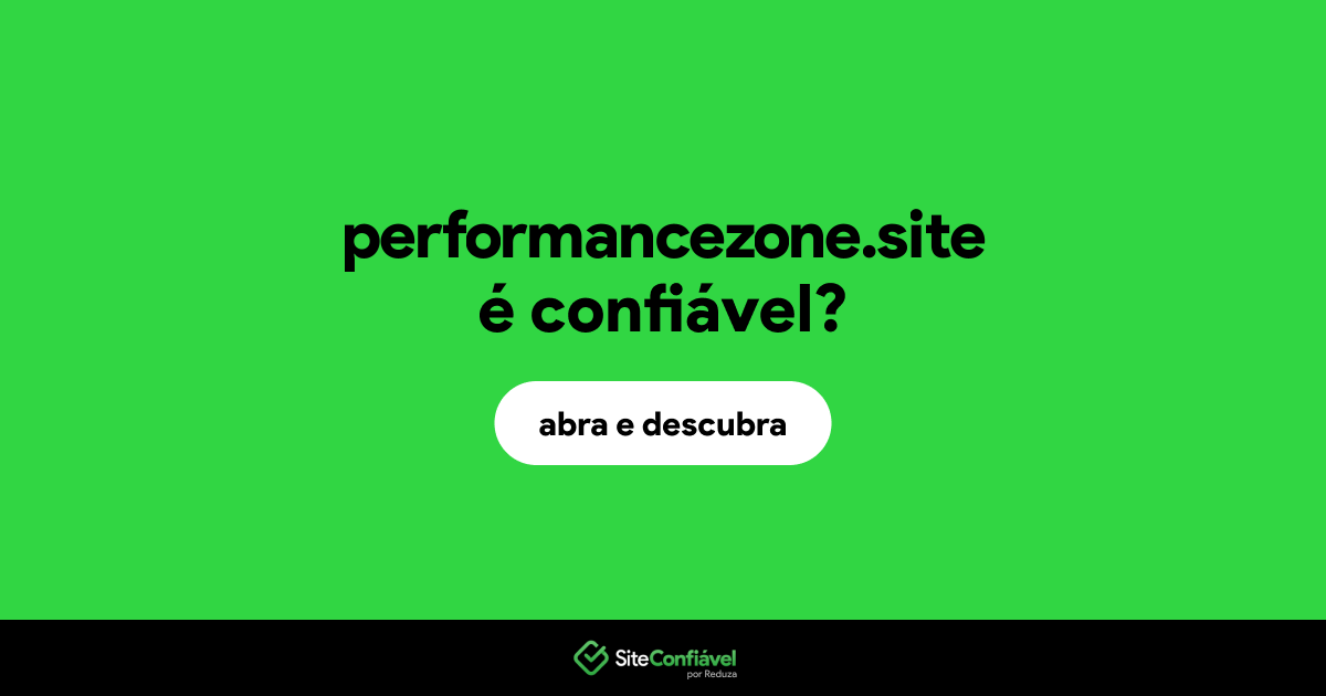 O site performancezone.site é confiável?