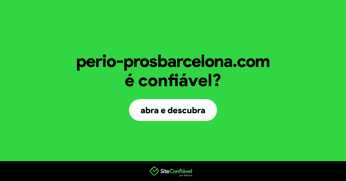 O site perio-prosbarcelona.com é confiável?