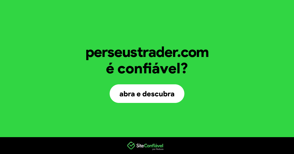 O site perseustrader.com é confiável?