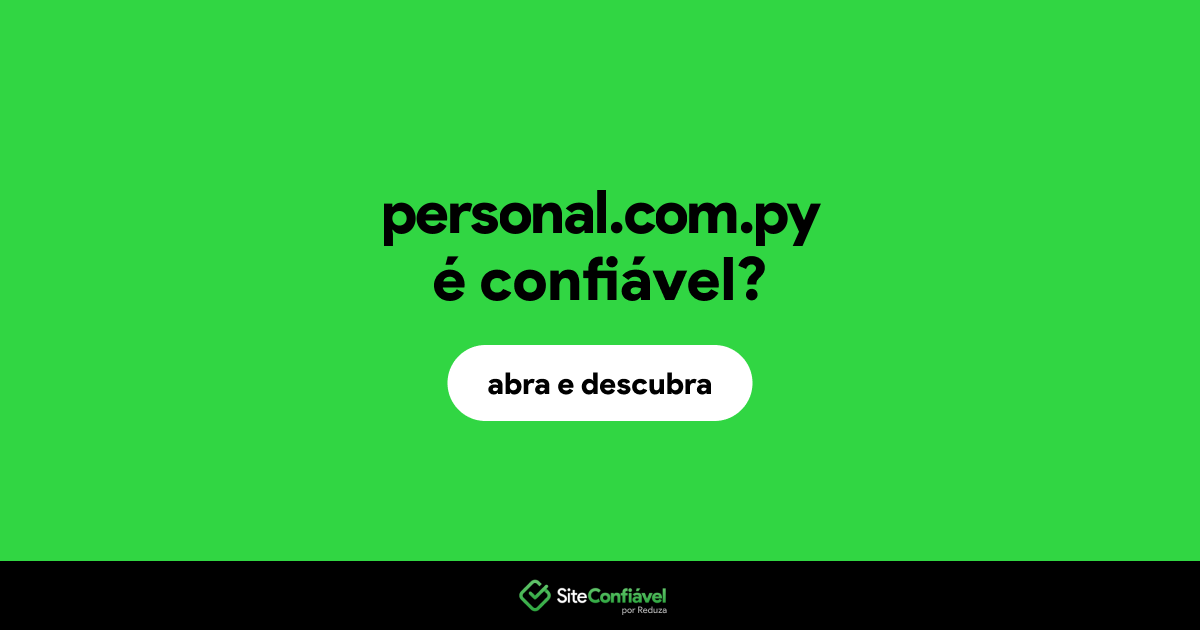 O site personal.com.py é confiável?