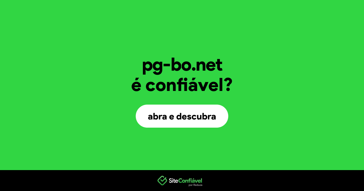 O site pg-bo.net é confiável?