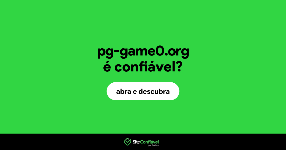 O site pg-game0.org é confiável?