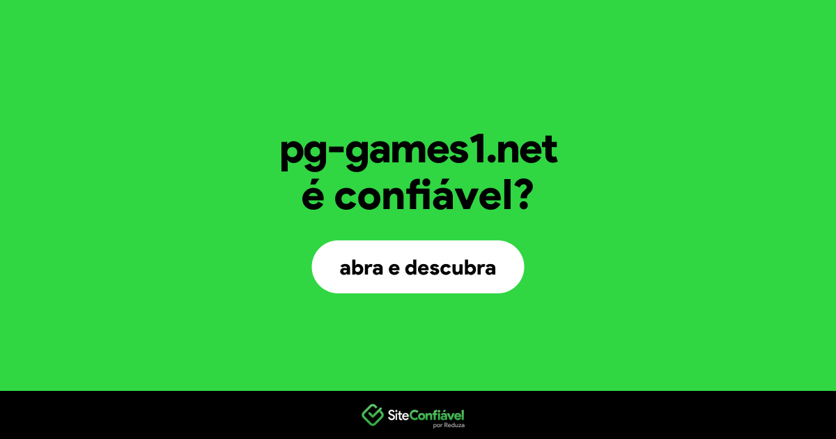 O site pg-games1.net é confiável?