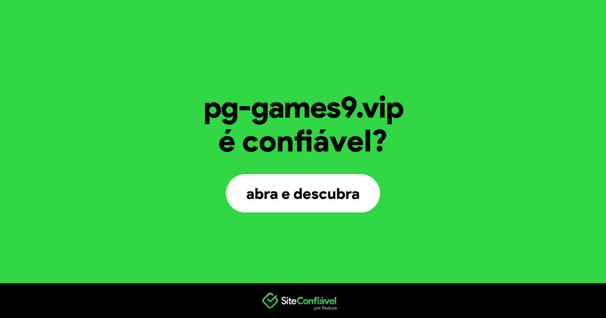 O site pg-games9.vip é confiável?