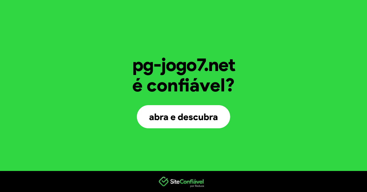 O site pg-jogo7.net é confiável?