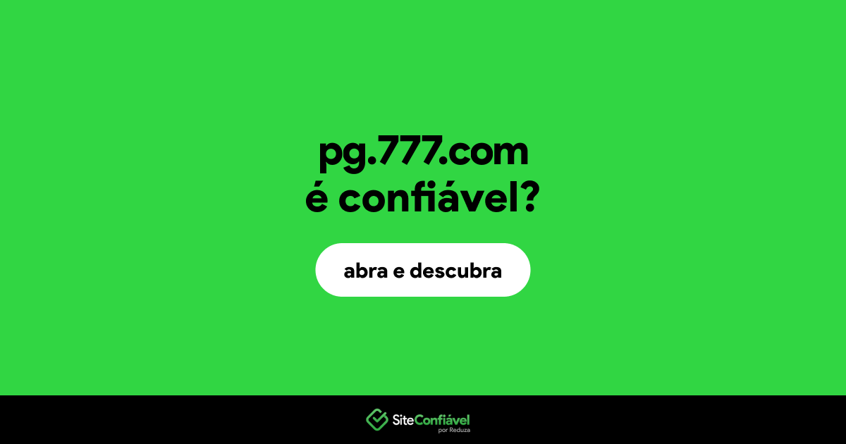 O site pg.777.com é confiável?