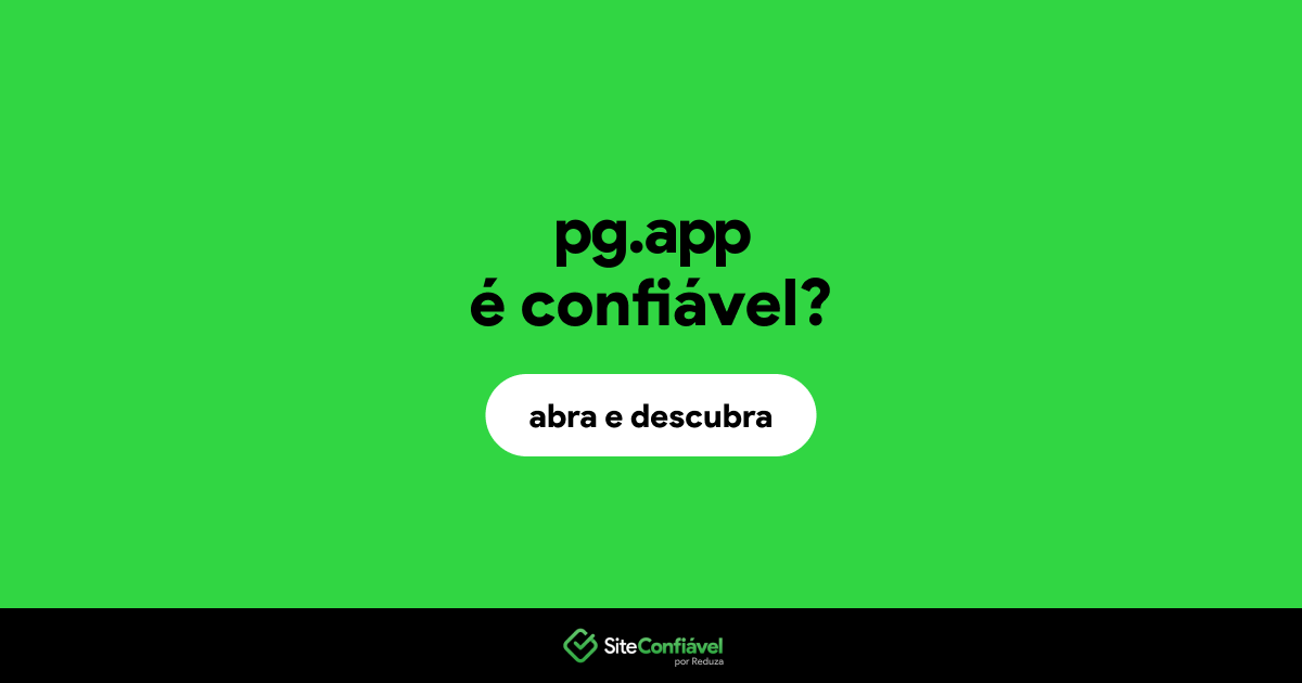 O site pg.app é confiável?