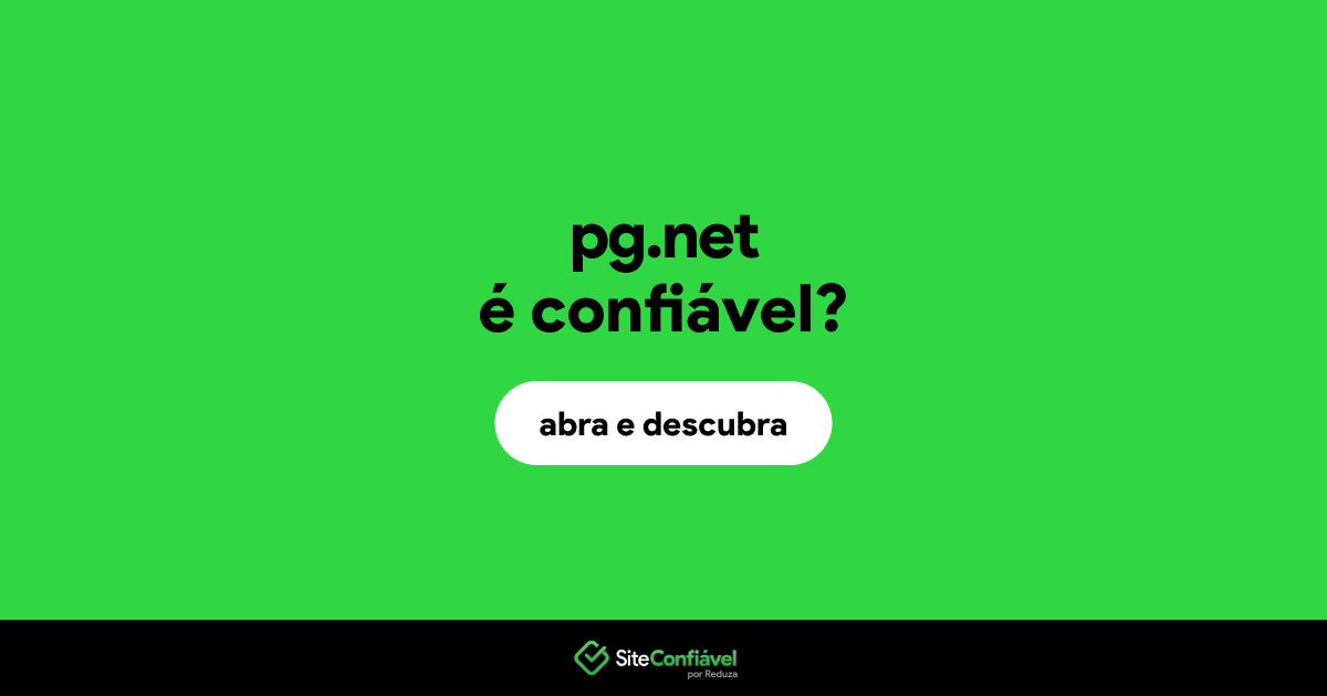 O site pg.net é confiável?