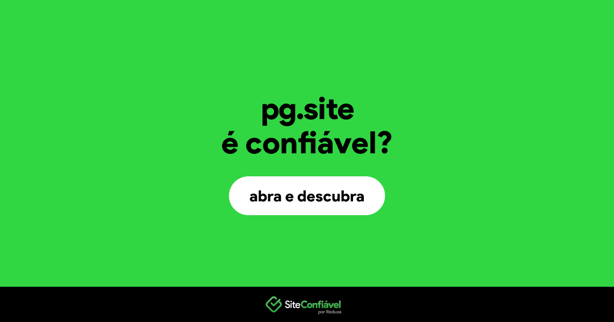 O site pg.site é confiável?