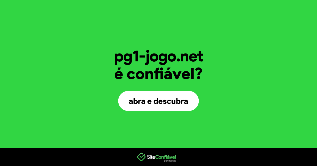 O site pg1-jogo.net é confiável?