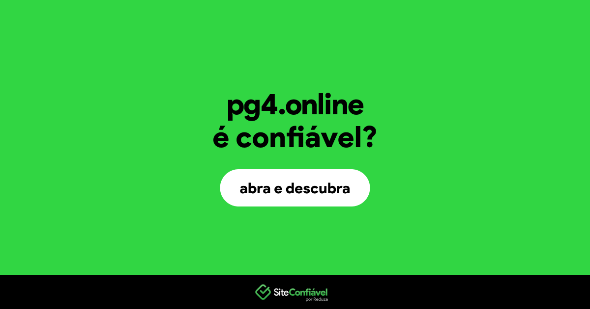 O site pg4.online é confiável?