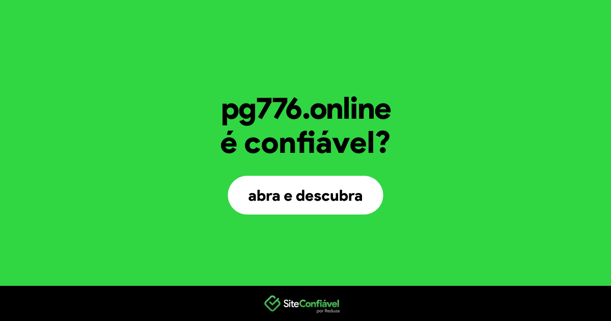 O site pg776.online é confiável?