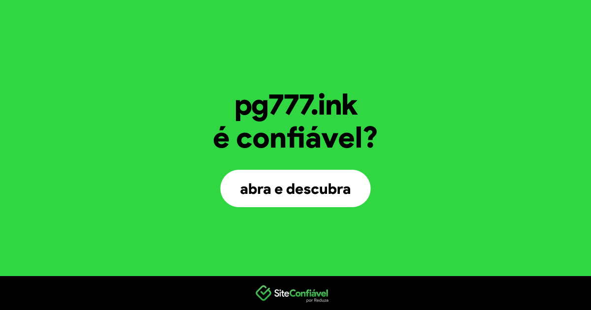 O site pg777.ink é confiável?