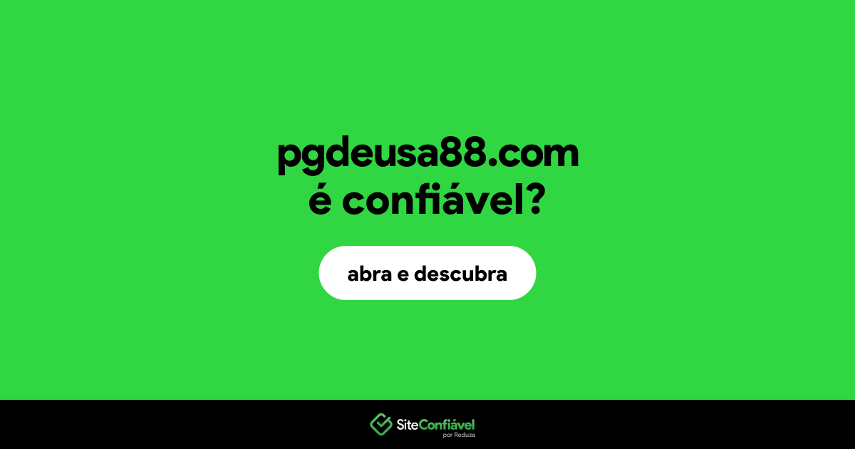 O site pgdeusa88.com é confiável?