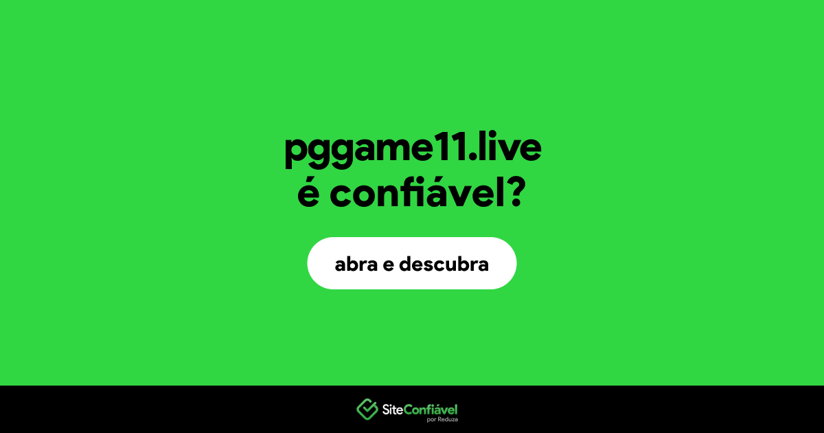 O site pggame11.live é confiável?