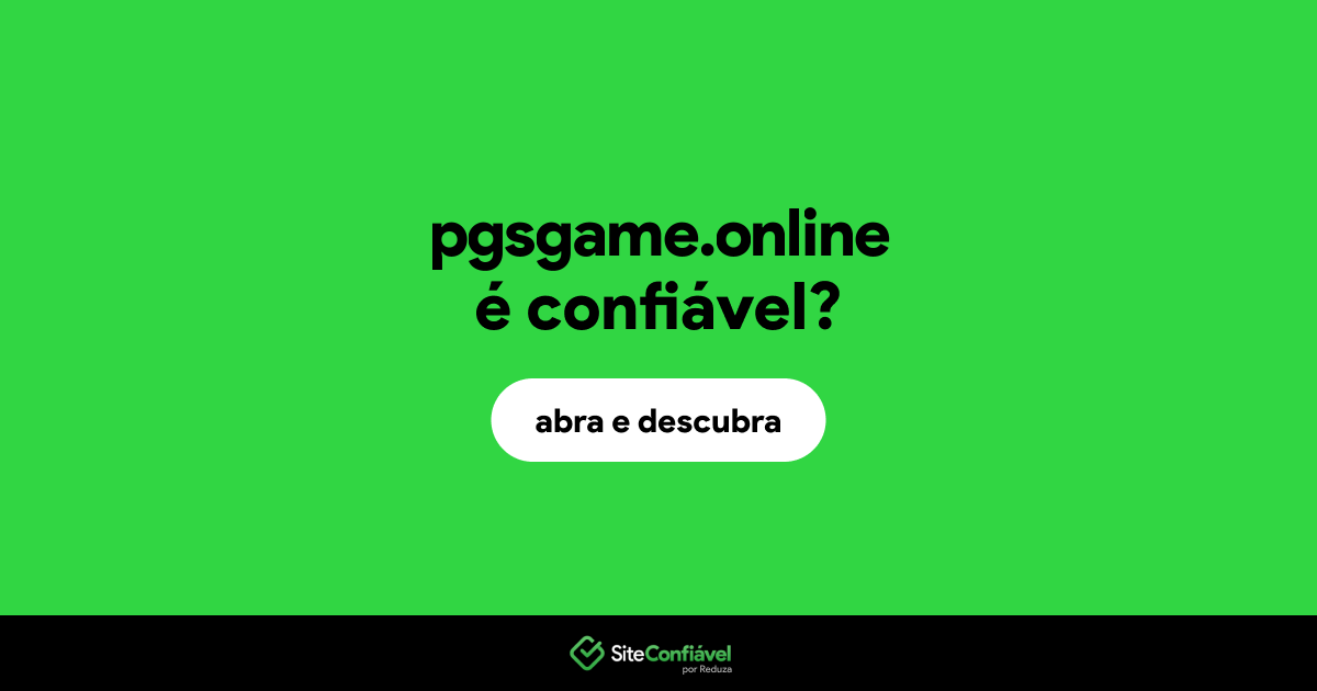 O site pgsgame.online é confiável?