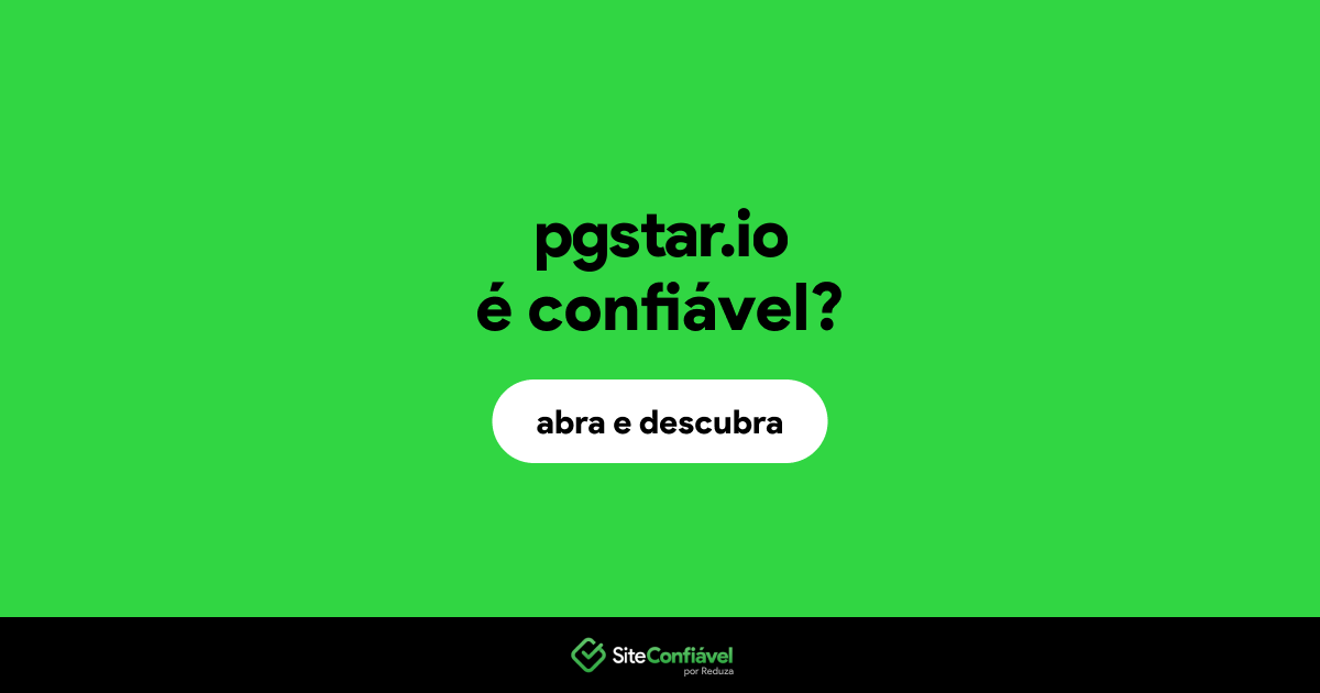 O site pgstar.io é confiável?