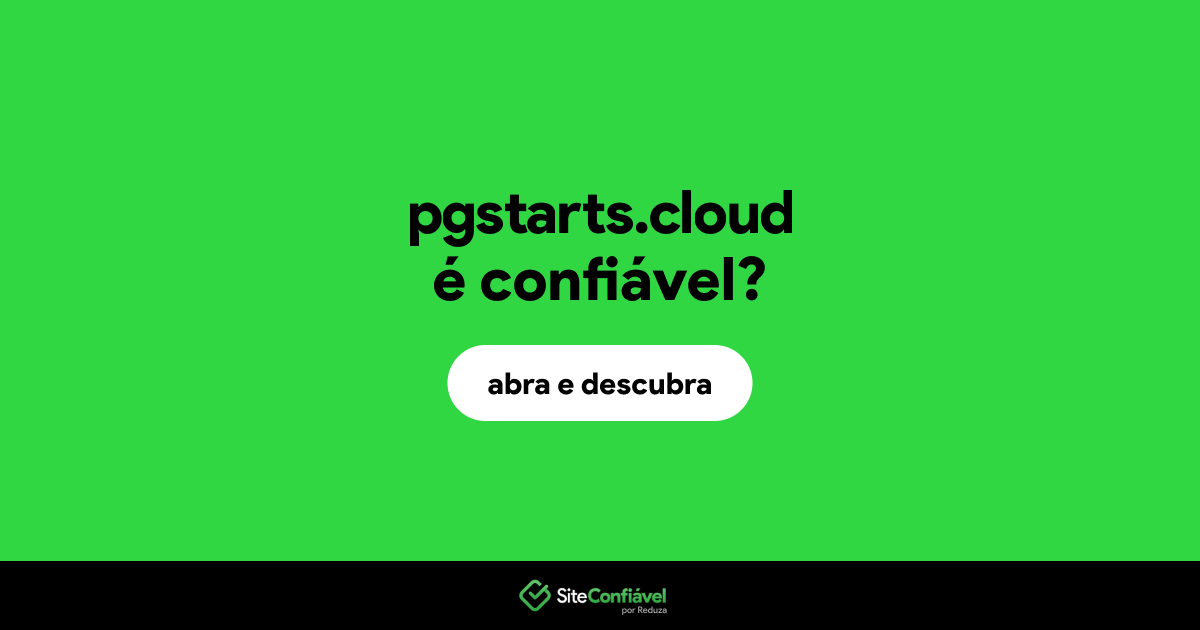 O site pgstarts.cloud é confiável?