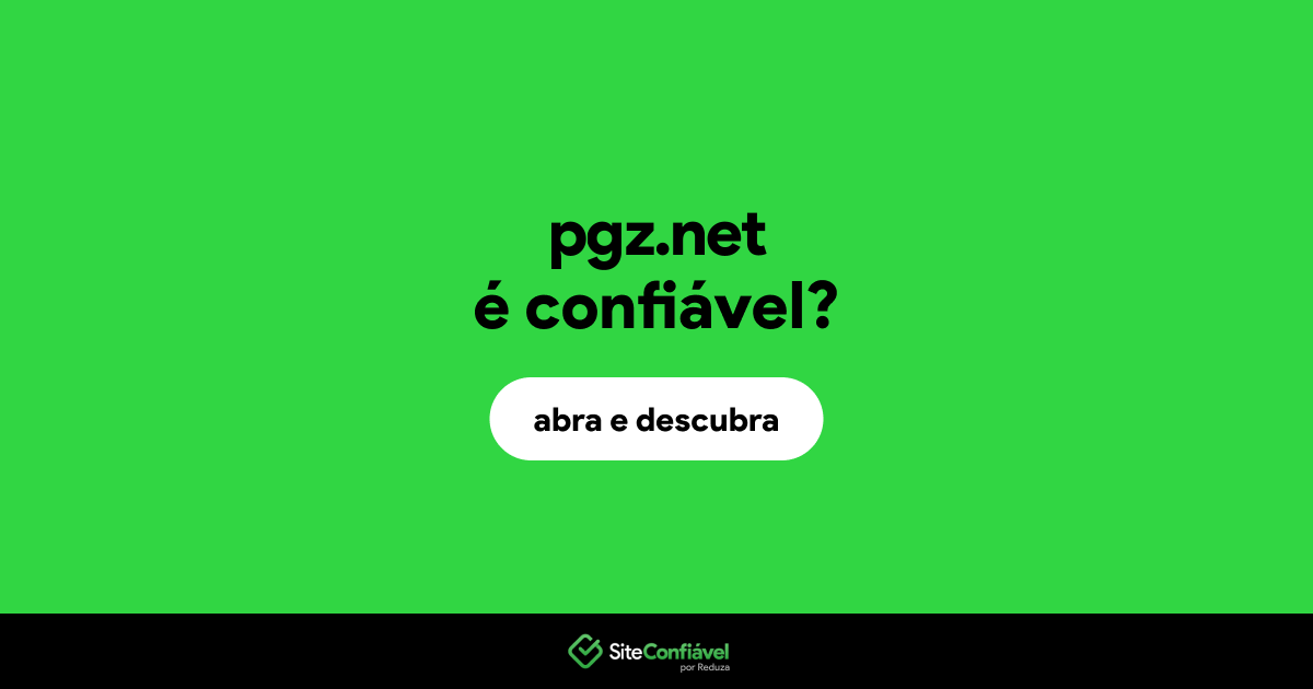 O site pgz.net é confiável?