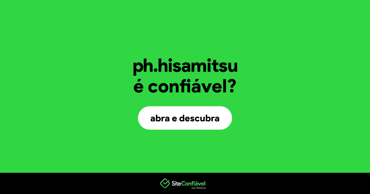 O site ph.hisamitsu é confiável?