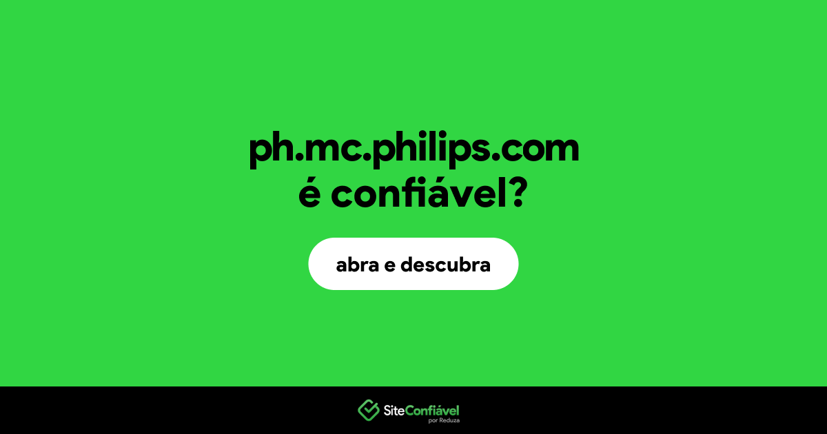 O site ph.mc.philips.com é confiável?