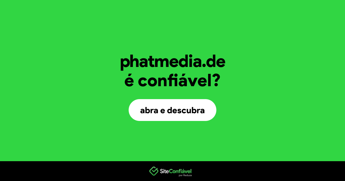 O site phatmedia.de é confiável?
