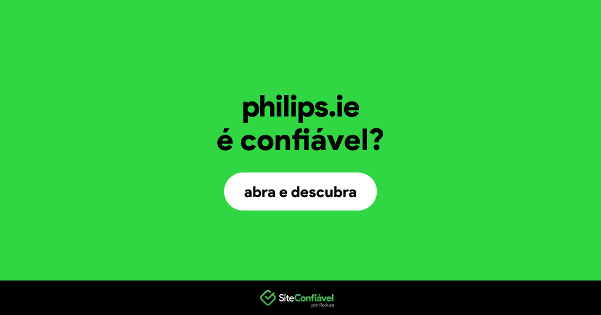 O site philips.ie é confiável?