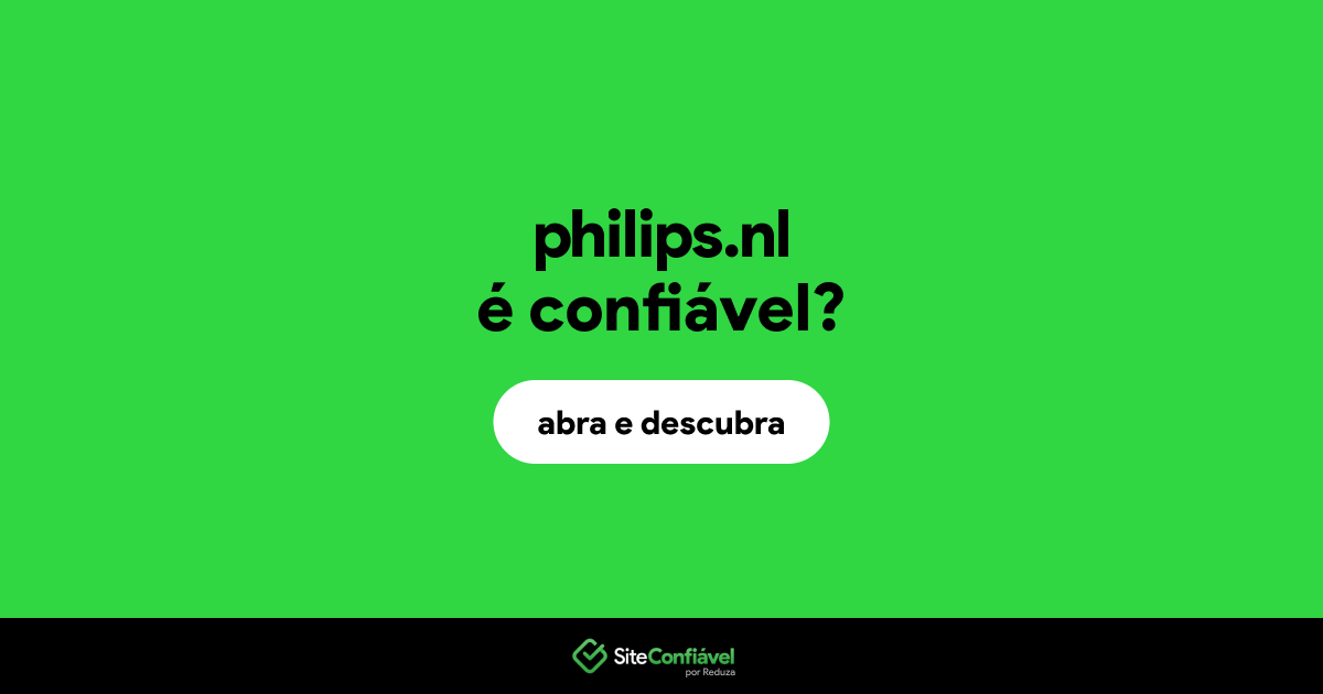 O site philips.nl é confiável?