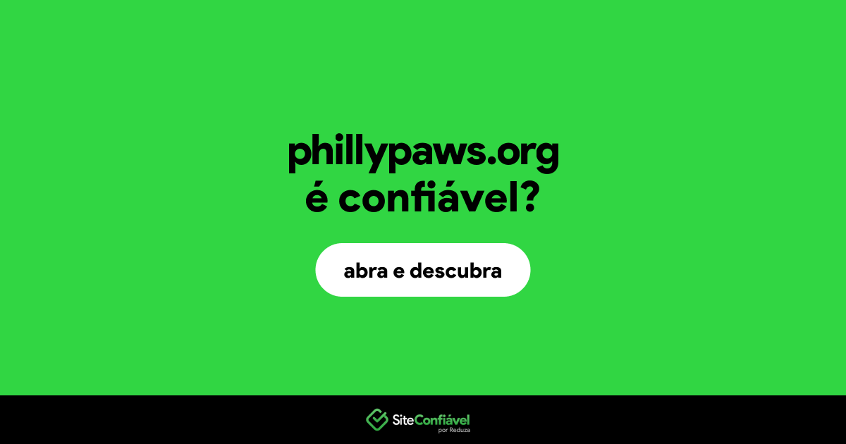 O site phillypaws.org é confiável?