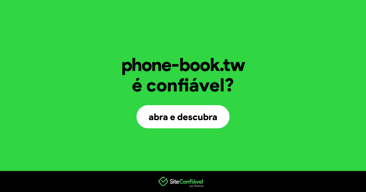 O site phone-book.tw é confiável?