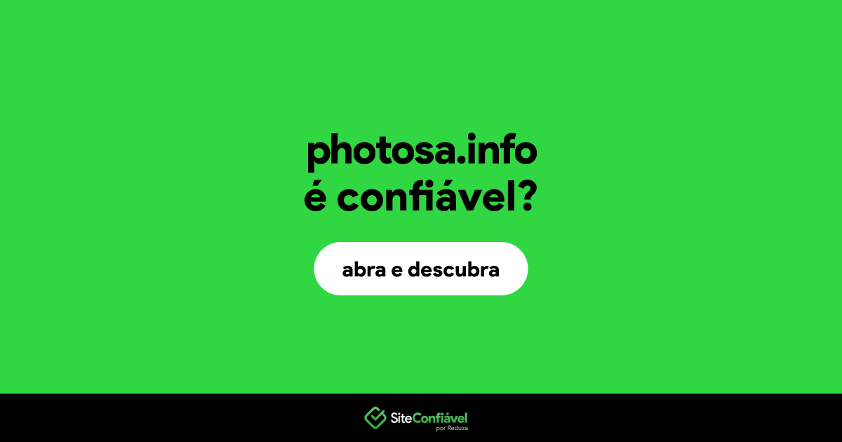O site photosa.info é confiável?