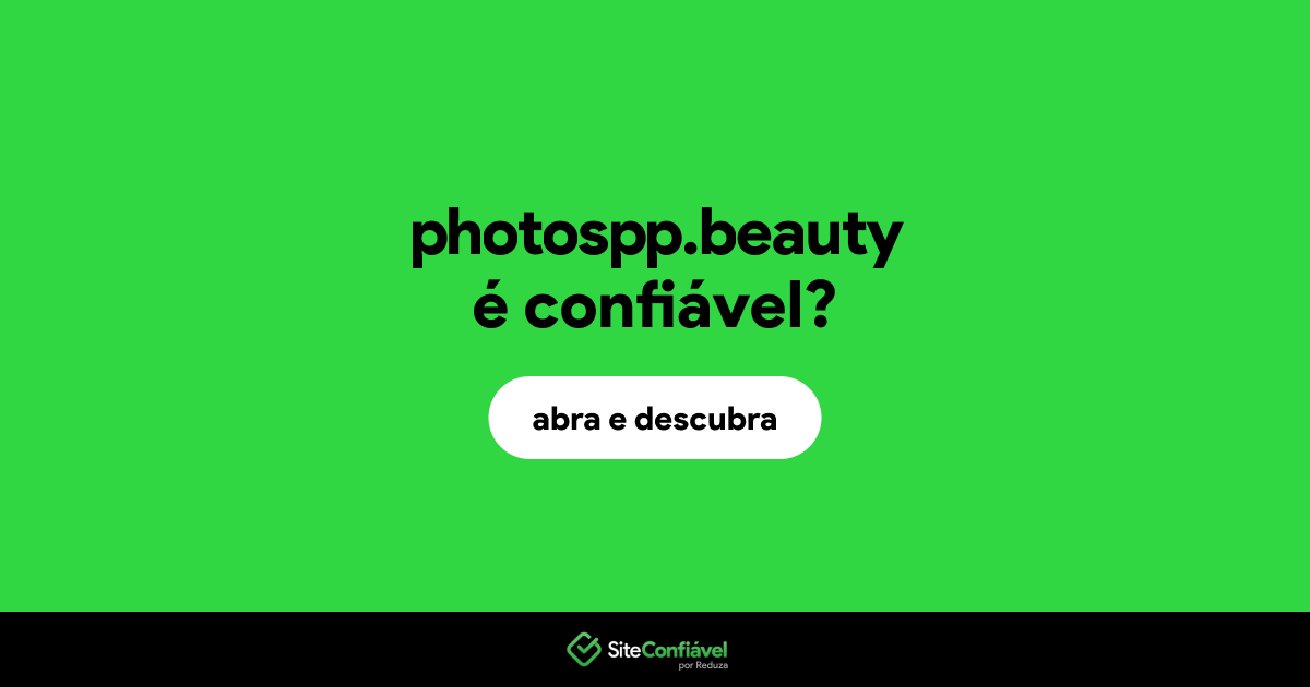 O site photospp.beauty é confiável?