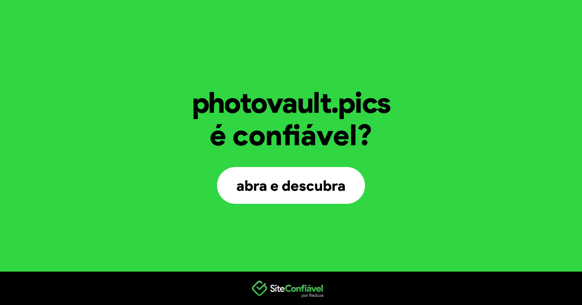 O site photovault.pics é confiável?
