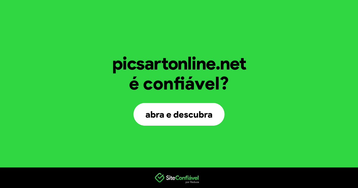 O site picsartonline.net é confiável?