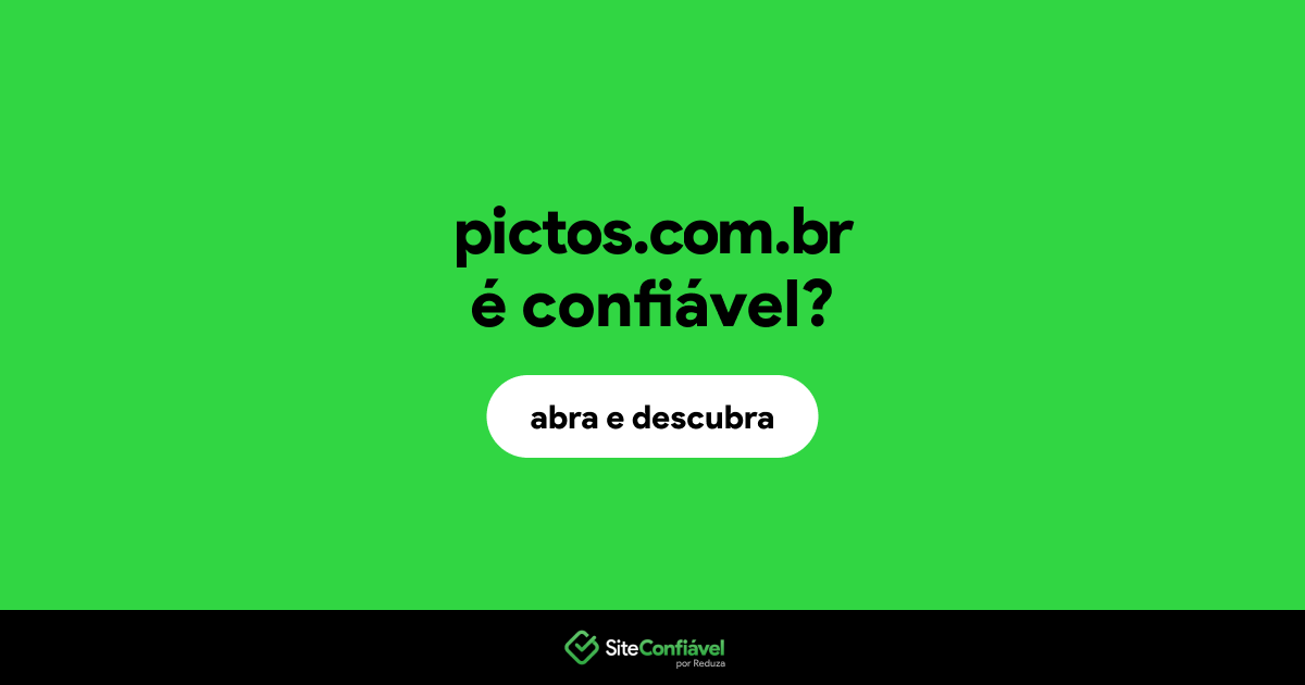 O site pictos.com.br é confiável?
