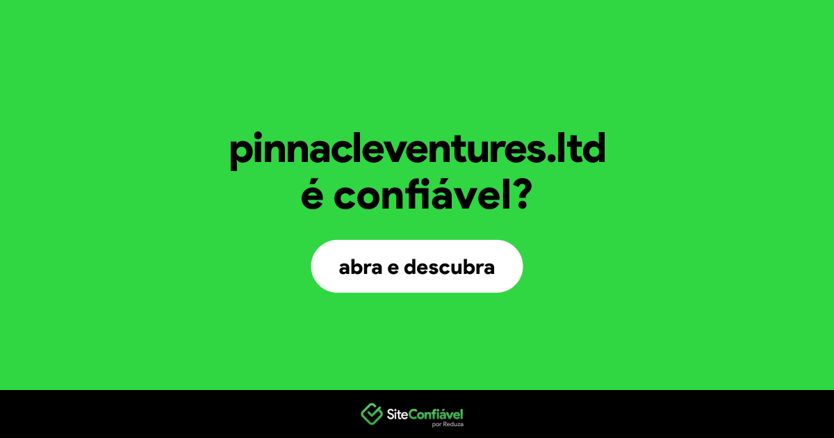 O site pinnacleventures.ltd é confiável?