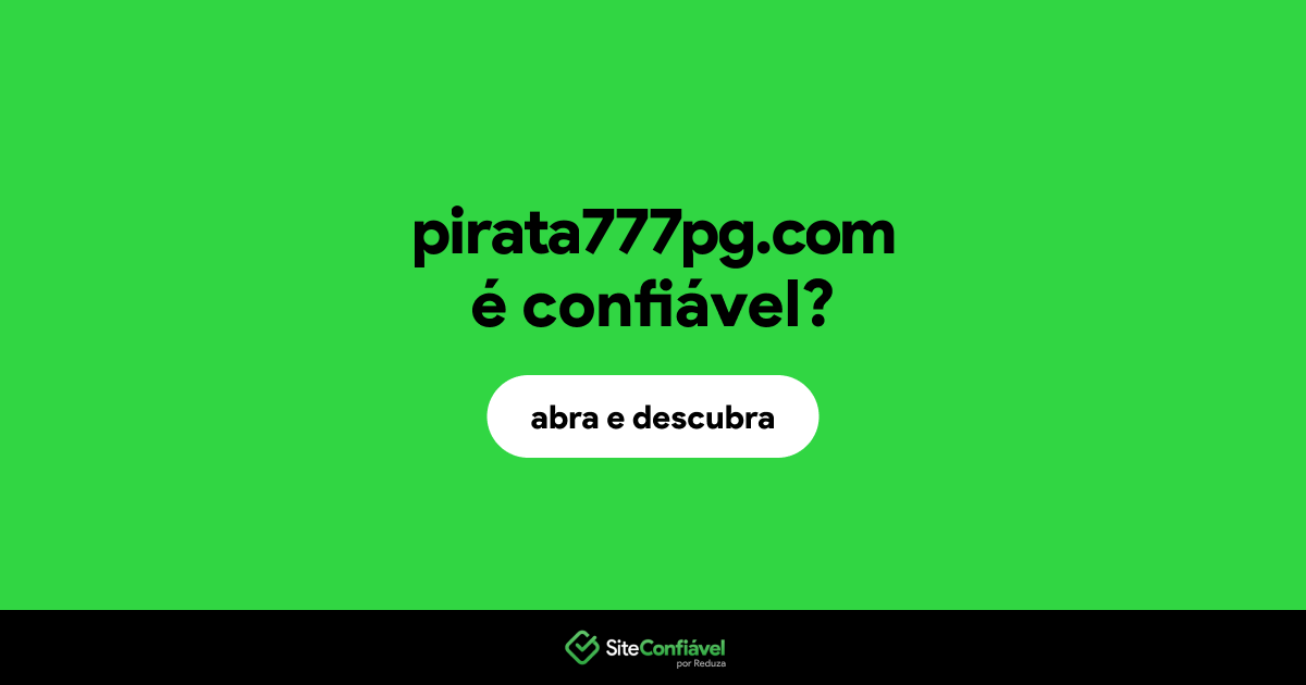 O site pirata777pg.com é confiável?