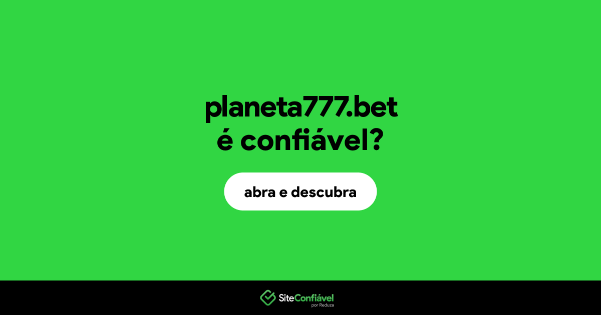 O site planeta777.bet é confiável?