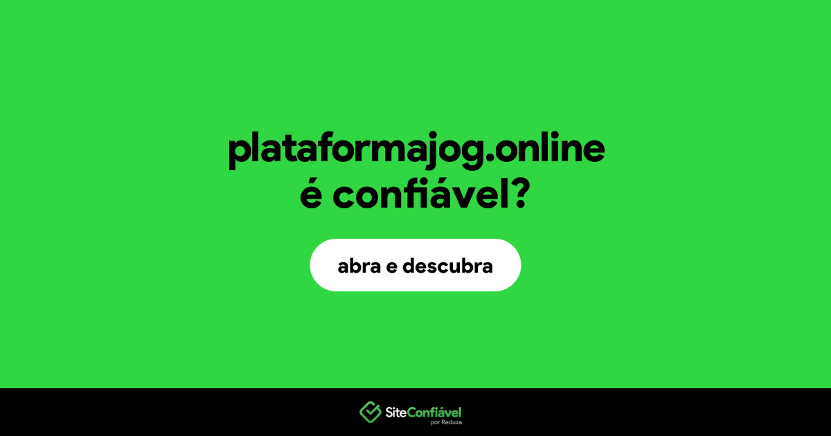 O site plataformajog.online é confiável?